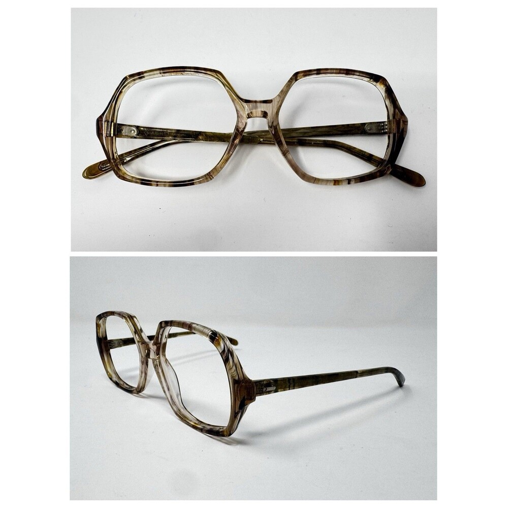 1970s Marine Optical Mirage Mocha Wisp New Old Stock Eyeglass Frames 52-16